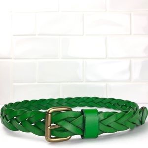 Accessories - Green Braided Leather Belt Accessories - Green Braided Leather Belt